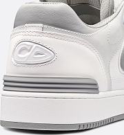 Dior B30 Sneaker in White and Dior Gray Smooth Calfskin with White Suede – 3SN318ZNT_H068 - 3