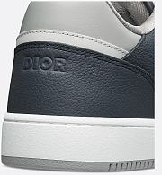 Dior B30 Sneaker in Navy Blue, Dior Gray, and White Grained Calfskin with Dior Gray Dior Gravity Leather – 3SN272ZAY_H533 - 5