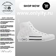 Dior B23 Low-Top Sneaker in White Dior Oblique Canvas – 3SH118YNT_H060 - 1