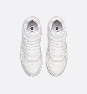 Dior B30 Sneaker in White Smooth Calfskin and White Dior Oblique Galaxy Leather – 3SN272ZSB_H000 - 6