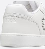 Dior B30 Sneaker in White Smooth Calfskin and White Dior Oblique Galaxy Leather – 3SN272ZSB_H000 - 4