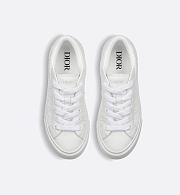 Dior B30 Sneaker in White Grained Calfskin and White Dior Gravity Leather – 3SN303ZAY_H000 - 5