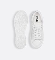 Dior B30 Sneaker in White Grained Calfskin and White Dior Gravity Leather – 3SN303ZAY_H000 - 6