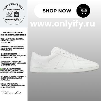 Dior B57 Low-Top Sneaker in White Smooth Calfskin – 3SN328ZQR_H000