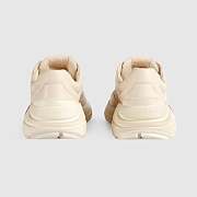 Gucci Men’s Rhyton Leather Sneakers with Oversized Logo – Style 500877 DRW00 9522 - 5