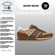 Gucci Men’s Re-Motion Sneakers in Beige Fabric – Style 832461 AAFL9 2341 - 1