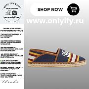 Gucci Men’s Espadrille with Gucci Script in Beige/Red – Style 824882 FAEH9 8850 - 1