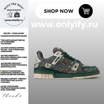 Louis Vuitton LV Trainer Sneaker for Men in Calf Leather – Style 1AIKP0