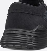 Dior Men’s Combat Derby Shoe in Black Suede and Black Dior Oblique Jacquard – Style 3DE379ZYH_H96 - 2