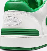 Dior Men’s B57 Dribble Low-Top Sneaker in White and Green Smooth Calfskin with White Suede – Style 3SN318ZNT_H066 - 3