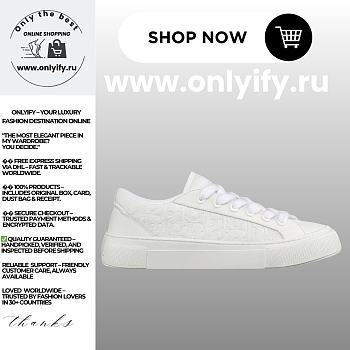 Dior Men’s B33 Spin Sneaker in White Grained Calfskin and White Dior Gravity Leather – Style 3SN303ZAY_H000