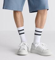 Dior Men’s B33 Spin Sneaker in White Grained Calfskin and White Dior Gravity Leather – Style 3SN303ZAY_H000 - 2