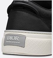 Dior Men’s B33 Sneaker in Black Grained Calfskin and Black Dior Gravity Leather – Style 3SN303ZAY_H960 - 3