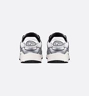 Dior Men’s B30 Countdown Sneaker in White Metallic Technical Mesh and Silver-Tone Technical Fabric – Style 3SN279ZYG_H869 - 6