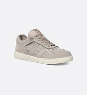 Dior Men’s B27 Uptown Low-Top Sneaker in Gray Suede and Dior Gravity Suede – Style 3SN272ZEC_H858 - 4