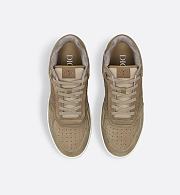 Dior Men’s B27 Uptown Low-Top Sneaker in Khaki Suede and Khaki Dior Gravity Suede – Style 3SN272ZEC_H620 - 3