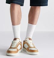Dior B27 Uptown Low-Top Sneaker Cognac and White Grained Calfskin with White Dior Gravity Leather – Luxury Men’s Designer Sneaker 3SN272ZAY_H7751 - 6