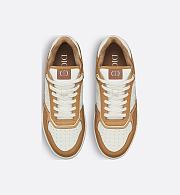 Dior B27 Uptown Low-Top Sneaker Cognac and White Grained Calfskin with White Dior Gravity Leather – Luxury Men’s Designer Sneaker 3SN272ZAY_H7751 - 5