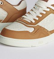 Dior B27 Uptown Low-Top Sneaker Cognac and White Grained Calfskin with White Dior Gravity Leather – Luxury Men’s Designer Sneaker 3SN272ZAY_H7751 - 4