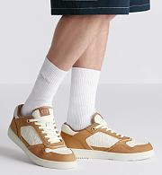 Dior B27 Uptown Low-Top Sneaker Cognac and White Grained Calfskin with White Dior Gravity Leather – Luxury Men’s Designer Sneaker 3SN272ZAY_H7751 - 3