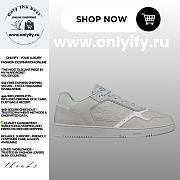 Dior B27 Uptown Low-Top Sneaker Gray Grained Calfskin and Gray Dior Gravity Leather – Luxury Men’s Designer Sneaker 3SN272ZAY_H8681 - 1