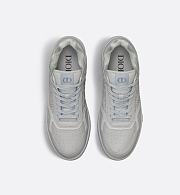 Dior B27 Uptown Low-Top Sneaker Gray Grained Calfskin and Gray Dior Gravity Leather – Luxury Men’s Designer Sneaker 3SN272ZAY_H8681 - 6