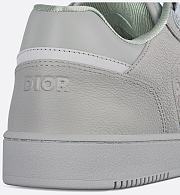 Dior B27 Uptown Low-Top Sneaker Gray Grained Calfskin and Gray Dior Gravity Leather – Luxury Men’s Designer Sneaker 3SN272ZAY_H8681 - 3