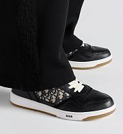Dior B27 Uptown Low-Top Sneaker Black Smooth Calfskin with Beige and Black Dior Oblique Jacquard – Luxury Men’s Designer Sneaker 3SN272ZIR_H965 - 3