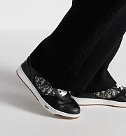 Dior B27 Uptown Low-Top Sneaker Black Smooth Calfskin with Beige and Black Dior Oblique Jacquard – Luxury Men’s Designer Sneaker 3SN272ZIR_H965 - 2