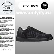 Dior B27 Uptown Low-Top Sneaker Black Suede, Black Smooth Calfskin & Black Dior Oblique Jacquard – Luxury Men’s Designer Sneaker 3SN272AAH_H900 - 1