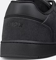 Dior B27 Uptown Low-Top Sneaker Black Suede, Black Smooth Calfskin & Black Dior Oblique Jacquard – Luxury Men’s Designer Sneaker 3SN272AAH_H900 - 3
