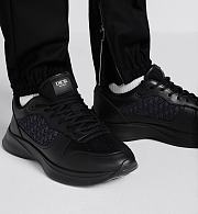 Dior B25 Runner Sneaker Black Smooth Calfskin & Dior Oblique Jacquard – Luxury Men’s Designer Sneaker 3SN299ZIR_H900 - 4