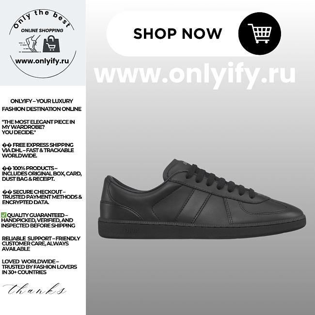 Dior B01 Matchpoint Sneaker Black Smooth Calfskin – Luxury Men’s Designer Sneaker 3SN328ZQR_H900 - 1