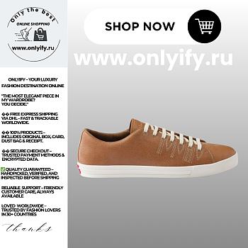 Prada Aged-Effect Leather Sneakers Cognac – Men’s Luxury Designer Shoes