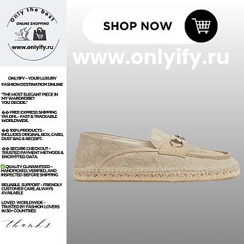 Gucci Men’s Espadrille with Horsebit 816548_AAEFT_9511 – Luxury Summer Slip-On Shoe