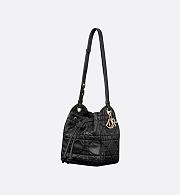 Dior Small D-Motion Bag Black Macrocannage Lambskin M2851ONWP_M900 – Women’s Luxury Handbag - 3