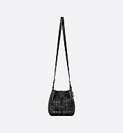 Dior Small D-Motion Bag Black Macrocannage Lambskin M2851ONWP_M900 – Women’s Luxury Handbag - 5