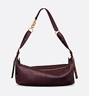 Dior Medium D-Journey Bag in Vintage Smooth Calfskin Plum Flat Macrocannage M2417UBUQ_M42R – Luxury Women’s Handbag & Crossbody Bag - 6