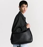 Dior Large Slider Zipped Hobo Bag in Black Smooth Calfskin – 1LEHO066URB_H00N Luxury Women’s Shoulder & Handbag - 6