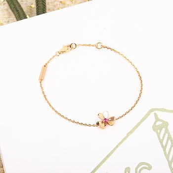 Van Cleef & Arpels Frivole Bracelet Mini Model VCARP7S900 – 18k Yellow Gold Diamond Jewelry