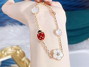 Van Cleef & Arpels Lucky Spring Bracelet 5 Motifs VCARP7RR00 – 18k Rose Gold Carnelian & Diamond Jewelry - 5
