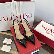 Valentino Garavani VLogo Signature Patent Leather Slingback - 2