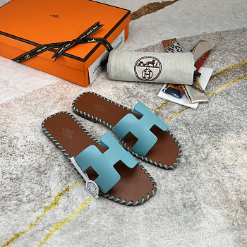 Hermès Women’s Oran Sandal in Braided Calfskin