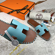 Hermès Women’s Oran Sandal in Braided Calfskin - 6