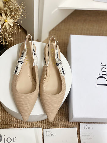 Dior J’Adior Slingback Pump in Nude Patent Calfskin