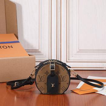 Louis Vuitton Mini Boite Chapeau Bag in Monogram Reverse Canvas – Black