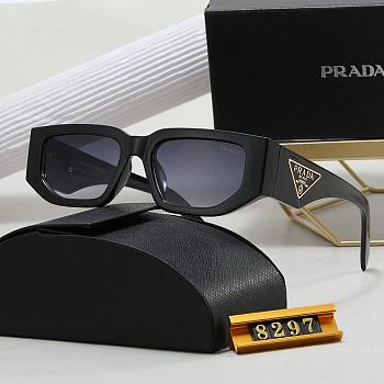 Prada Black Square Sunglasses – Women's Designer Eyewear