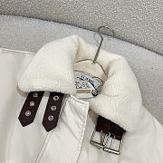 LOEWE Shearling-Trimmed Cotton-Blend Shell Jacket – Luxury Men’s Outerwear in Beige - 3