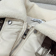 LOEWE Shearling-Trimmed Cotton-Blend Shell Jacket – Luxury Men’s Outerwear in Beige - 5