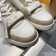 Louis Vuitton Trainer Sneakers – Men's White/Beige Luxury Shoes - 4